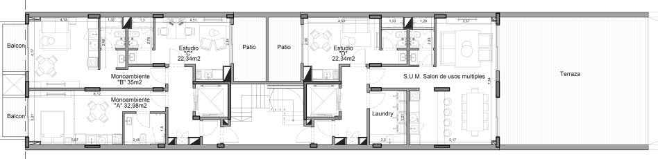 Plano pisos 3 a 12